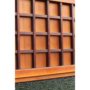 特大ダイヤ緑ガラス建具　2枚1組　GD681 