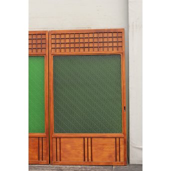 特大ダイヤ緑ガラス建具　2枚1組　GD681 