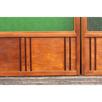 特大ダイヤ緑ガラス建具　2枚1組　GD681 