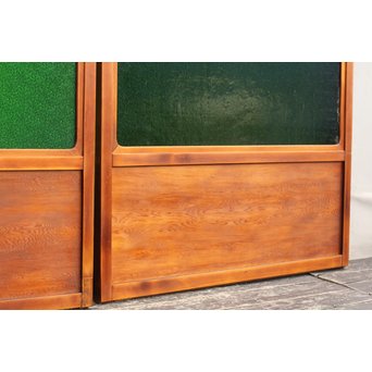 特大ダイヤ緑ガラス建具　2枚1組　GD681 