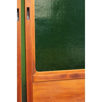 特大ダイヤ緑ガラス建具　2枚1組　GD681 