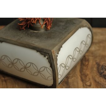 ワケあり七宝紋R硝子の珍照明　A1243 