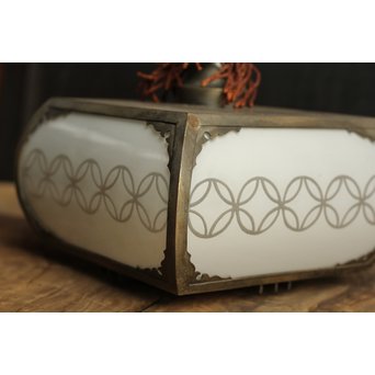 ワケあり七宝紋R硝子の珍照明　A1243 