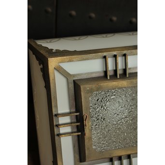 ワケあり七宝紋R硝子の珍照明　A1243 