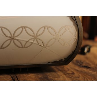 ワケあり七宝紋R硝子の珍照明　A1243 