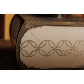 ワケあり七宝紋R硝子の珍照明　A1243 