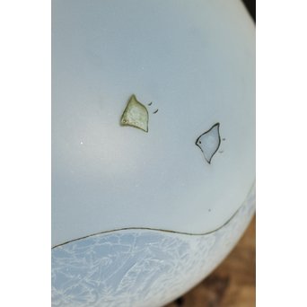 絵付け技法波千鳥球体照明　A1246 