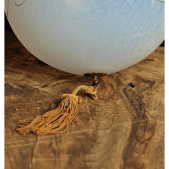 絵付け技法波千鳥球体照明　A1246 