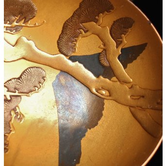 古満寛哉蒔絵三組盃　S1735 