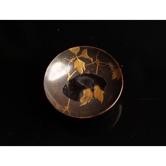 古満寛哉蒔絵三組盃　S1735 