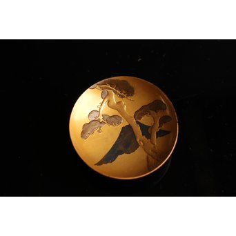 古満寛哉蒔絵三組盃　S1735 