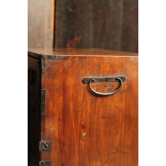 希少米沢桜丸枕箪笥　I222 