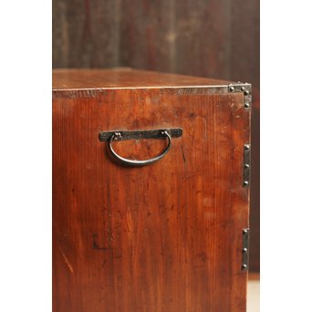 希少米沢桜丸枕箪笥　I222 