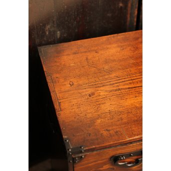 希少米沢桜丸枕箪笥　I222 