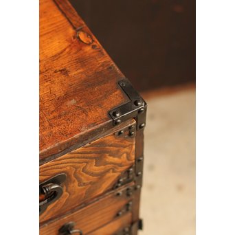 希少米沢桜丸枕箪笥　I222 