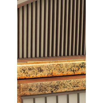 唐塗爛書院欄間5枚1組　R1354 