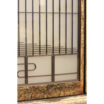 唐塗爛書院欄間5枚1組　R1354 