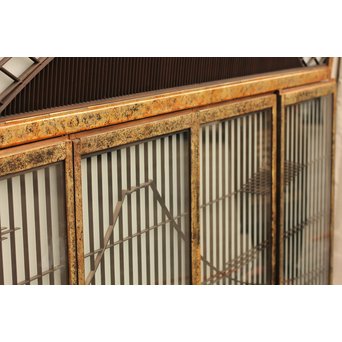 唐塗爛書院欄間5枚1組　R1354 