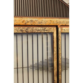 唐塗爛書院欄間5枚1組　R1354 