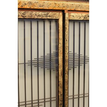 唐塗爛書院欄間5枚1組　R1354 