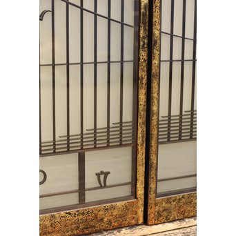 唐塗爛書院欄間5枚1組　R1354 