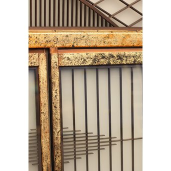 唐塗爛書院欄間5枚1組　R1354 