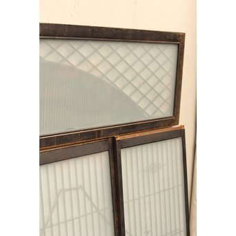 唐塗爛書院欄間5枚1組　R1354 