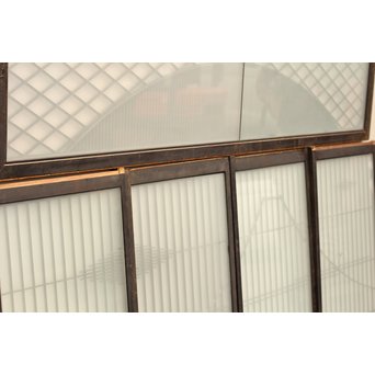 唐塗爛書院欄間5枚1組　R1354 