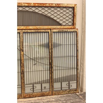 唐塗爛書院欄間5枚1組　R1354 