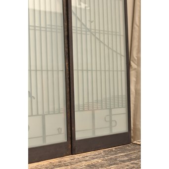 唐塗爛書院欄間5枚1組　R1354 