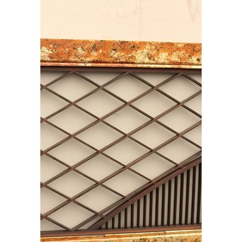 唐塗爛書院欄間5枚1組　R1354 