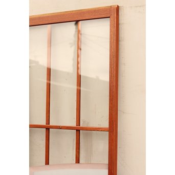 総欅欄干図木彫建具2枚1組　B695 