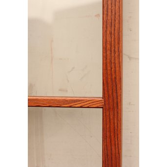 総欅欄干図木彫建具2枚1組　B695 