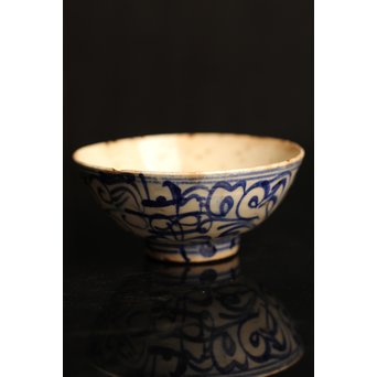 雨漏景色の茶碗　K39 