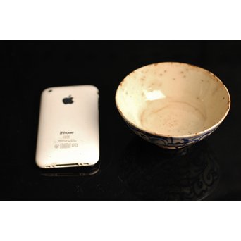 雨漏景色の茶碗　K39 