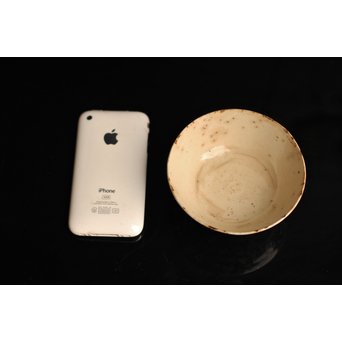 雨漏景色の茶碗　K39 