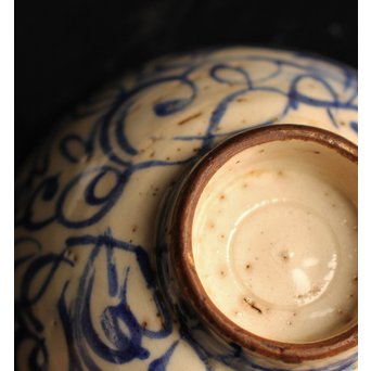 雨漏景色の茶碗　K39 