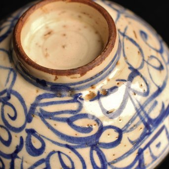 雨漏景色の茶碗　K39 