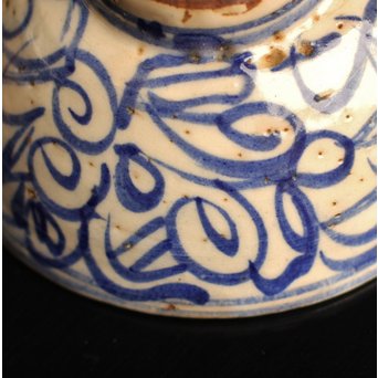 雨漏景色の茶碗　K39 