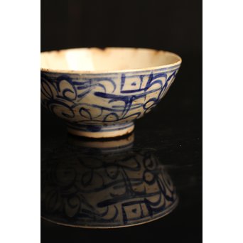 雨漏景色の茶碗　K39 