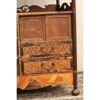 寄木細工飾り棚　G243 