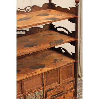 寄木細工飾り棚　G243 