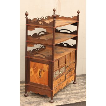 寄木細工飾り棚　G243 