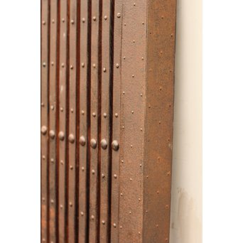 鉄づくし巾着金具格子蔵戸　W356 