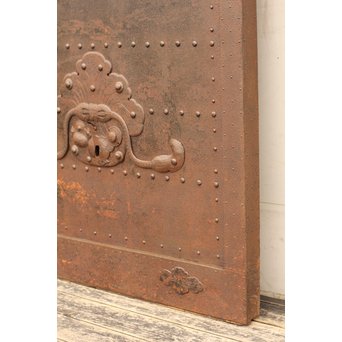 鉄づくし巾着金具格子蔵戸　W356 