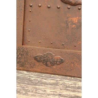鉄づくし巾着金具格子蔵戸　W356 