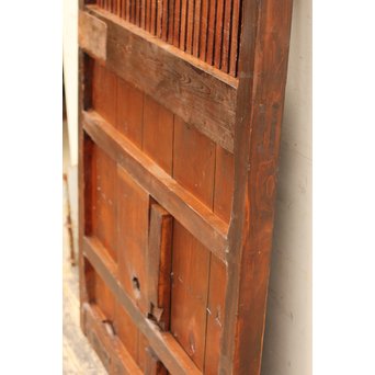 鉄づくし巾着金具格子蔵戸　W356 