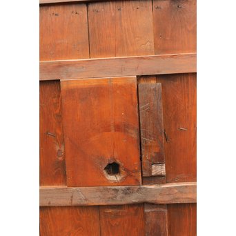 鉄づくし巾着金具格子蔵戸　W356 