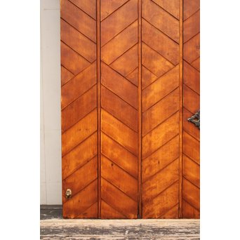 ヘリンボーンC装飾ナチュラル洋館ドア　B714 