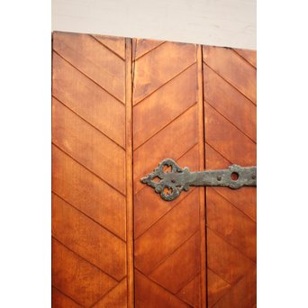 ヘリンボーンC装飾ナチュラル洋館ドア　B714 